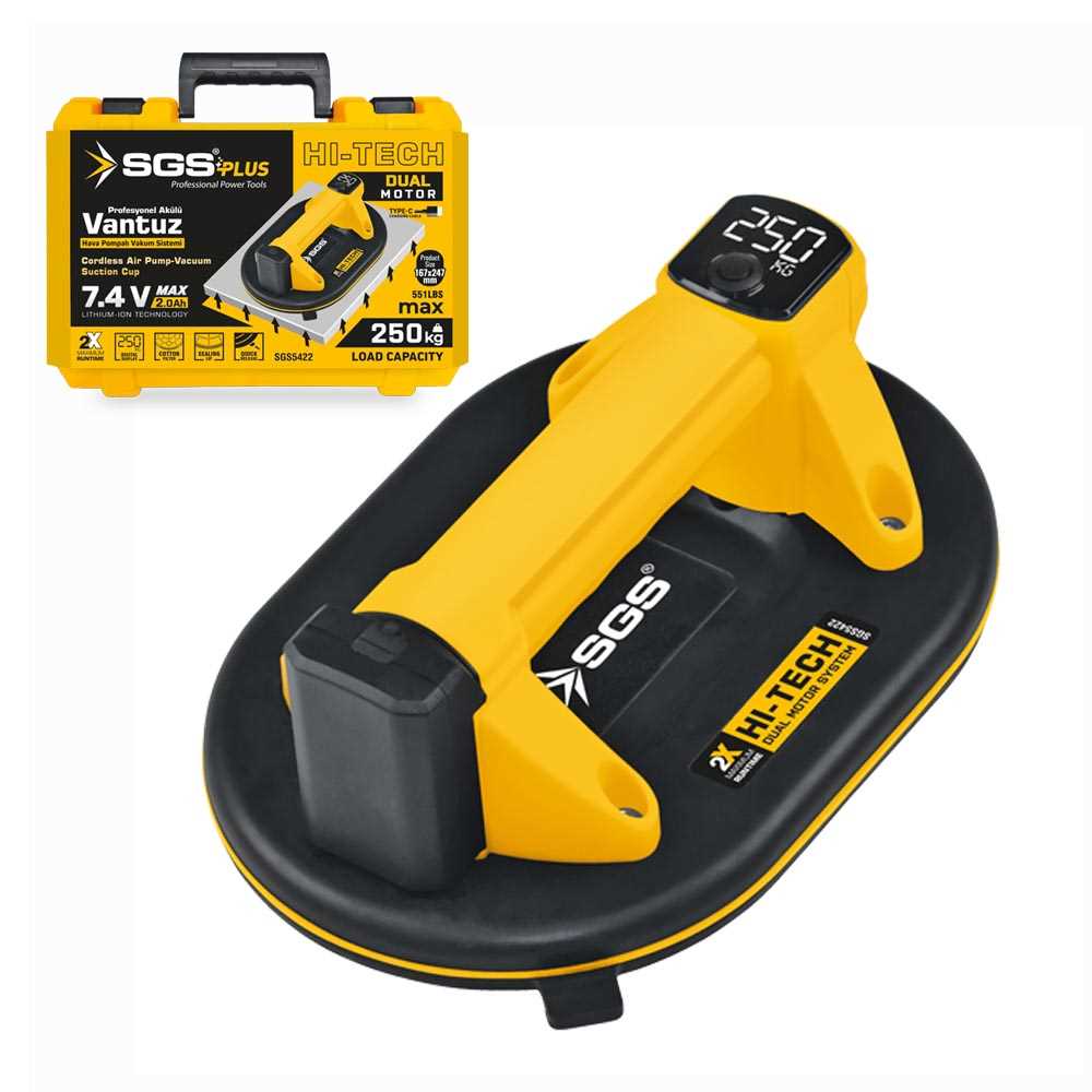 AKÜLÜ VAKUMLU VANTUZ 7.4V 2.0 Ah (250Kg)